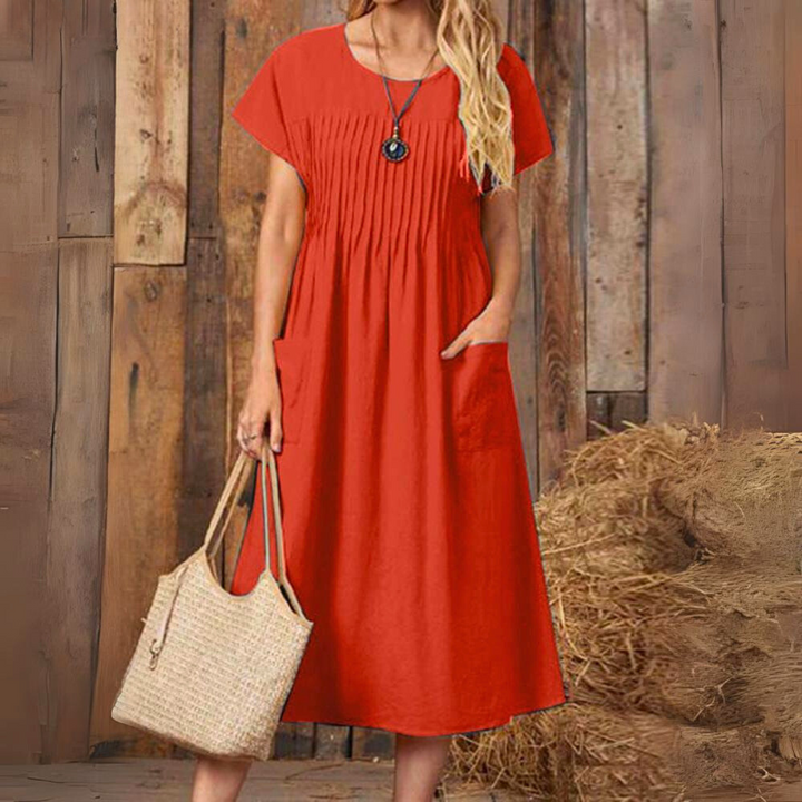 Relaxed-fit day dress