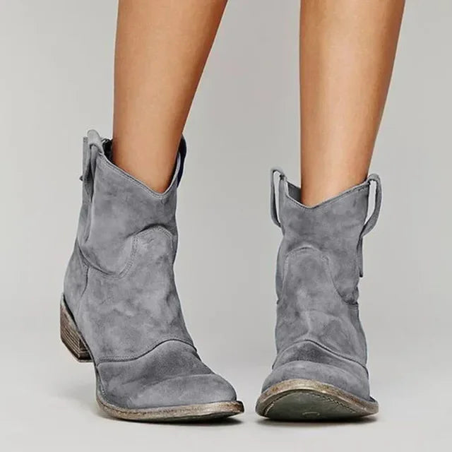 Harley Vintage Cowboy Ankle Boots