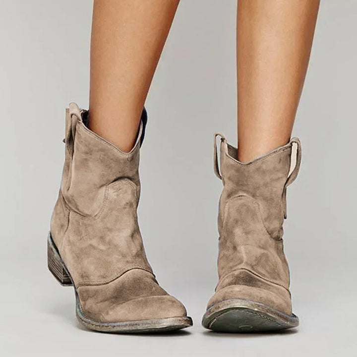 Harley Vintage Cowboy Ankle Boots