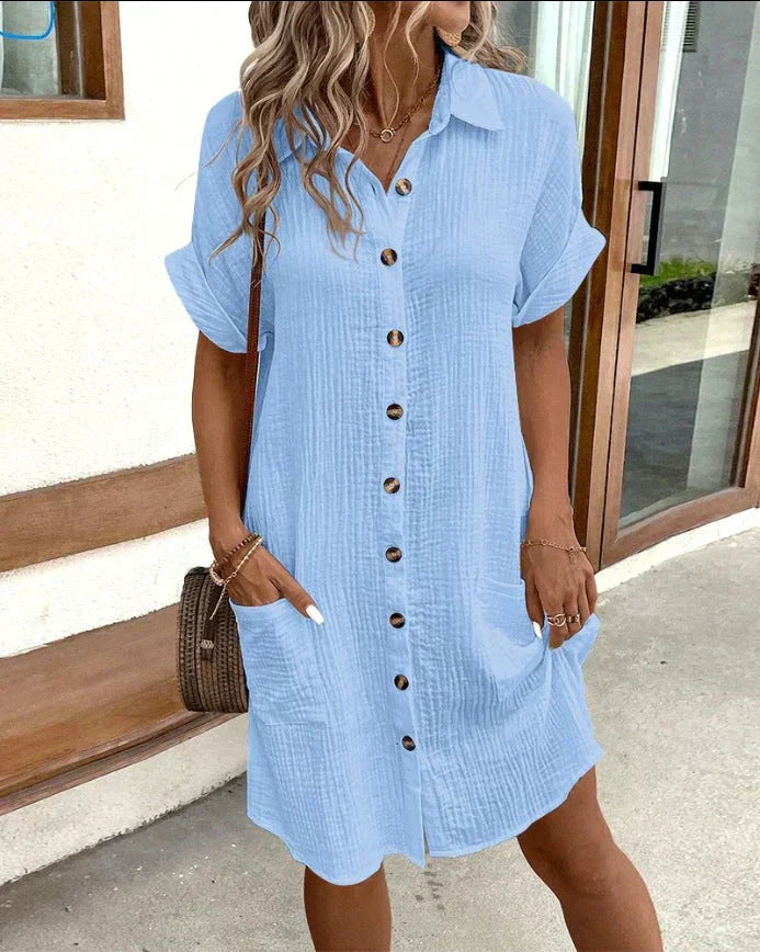 Beatrize™ Stylish Polo Cotton Dress