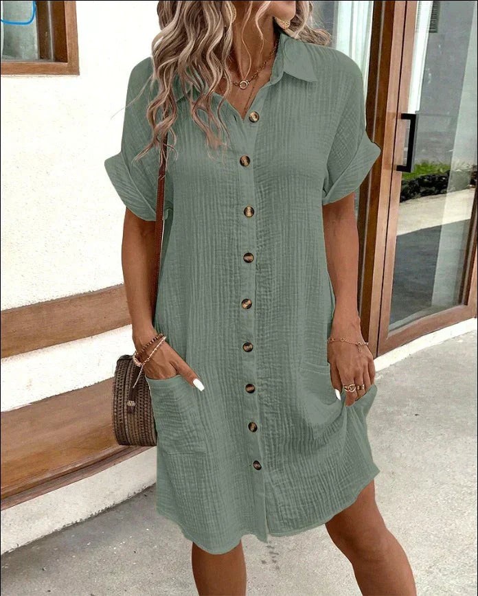 Beatrize™ Stylish Polo Cotton Dress