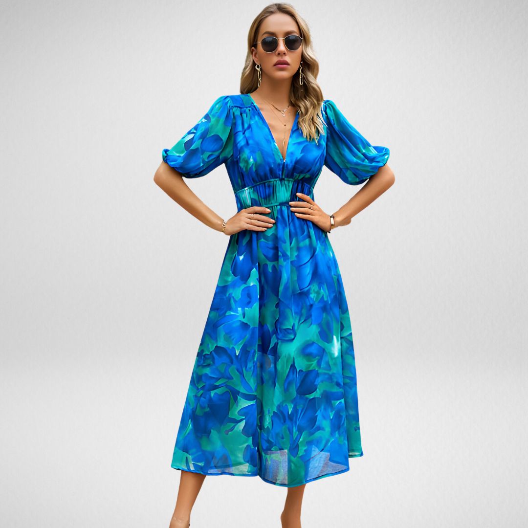 Erika™ Charming V-Neck Dress
