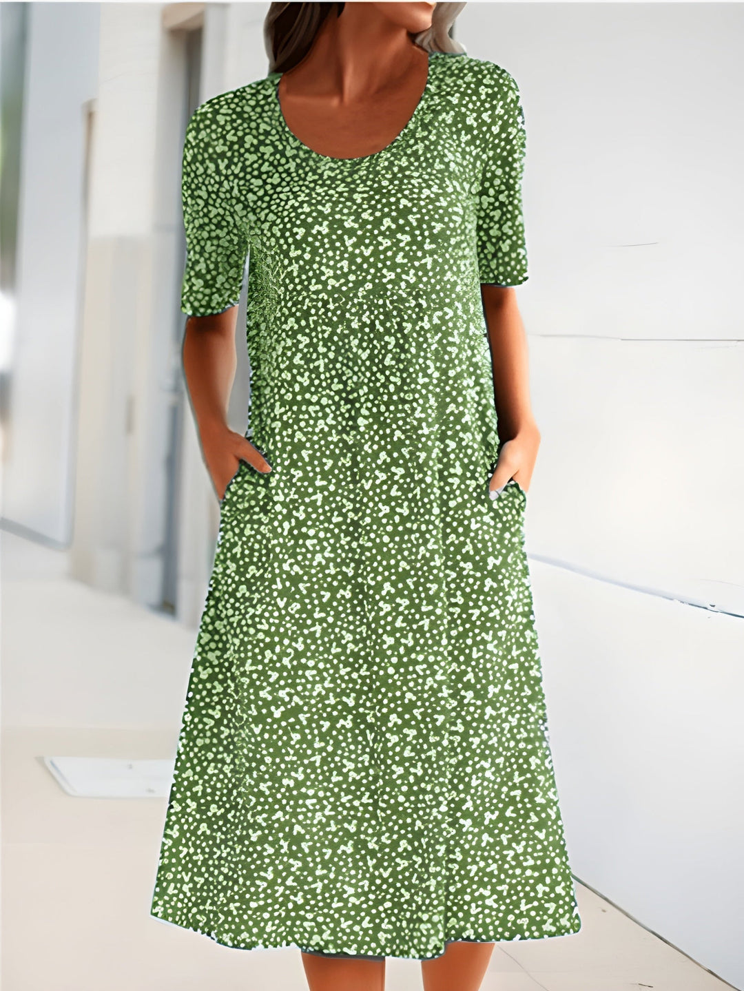Qahiran™ Casual Round Neck Dress