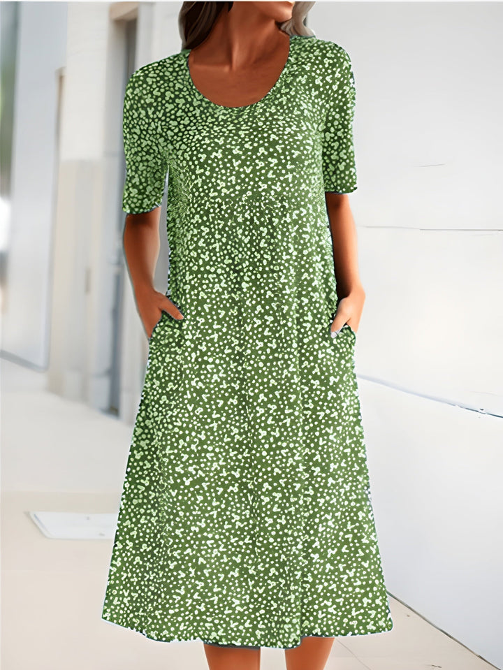 Qahiran™ Casual Round Neck Dress