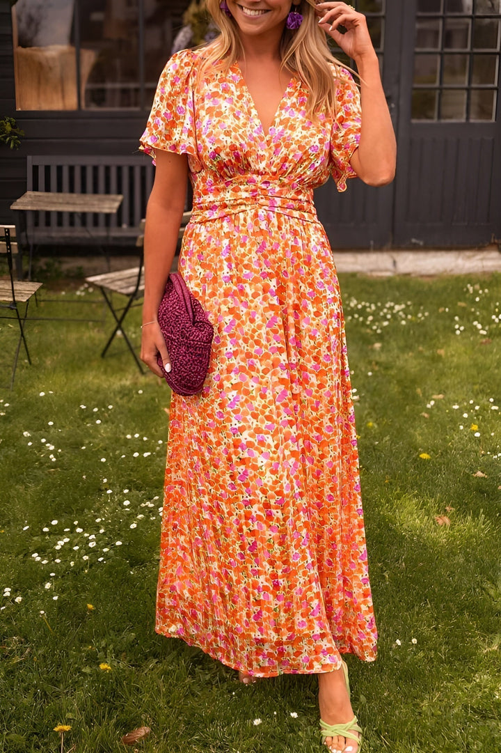 Nathalie  -  Colorful and airy dress