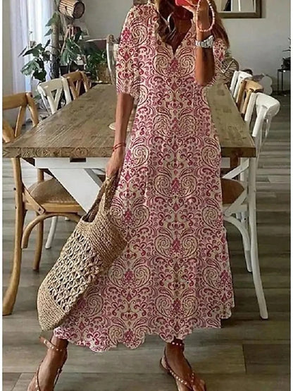 Evan™ Elegant Boho Dress with Tummy Coverage